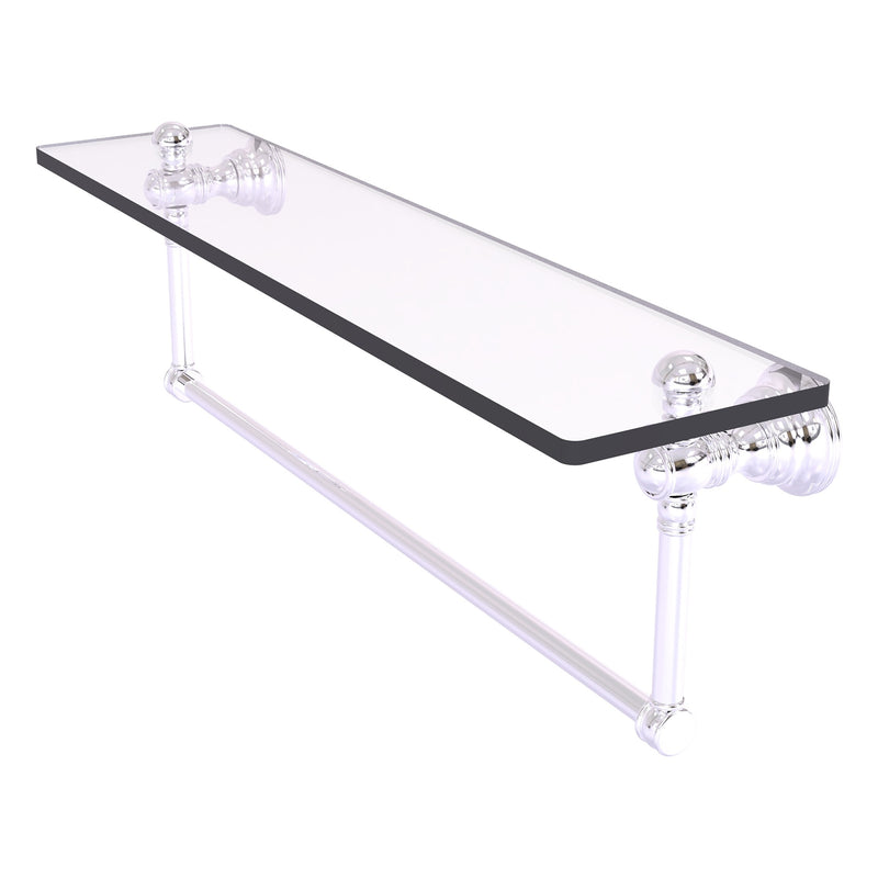 Carolina Collection Glass Shelf with Integrated Towel Bar