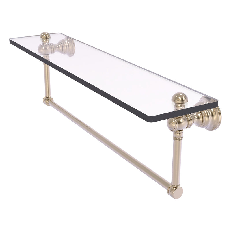 Carolina Collection Glass Shelf with Integrated Towel Bar