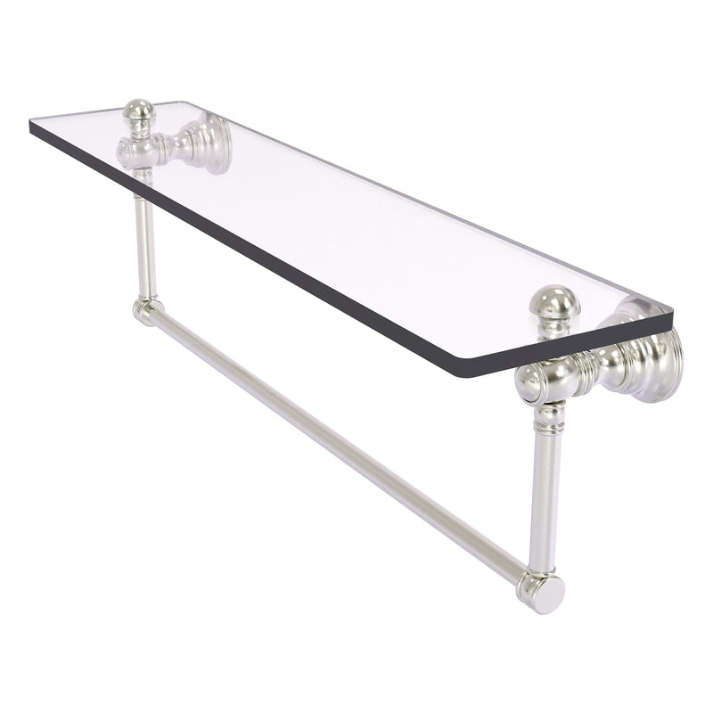 Carolina Collection Glass Shelf with Integrated Towel Bar