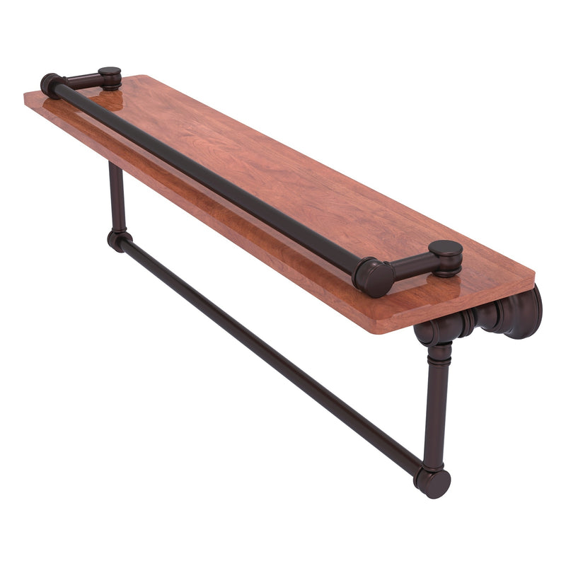 Carolina Collection Gallery Wood Shelf with Towel Bar