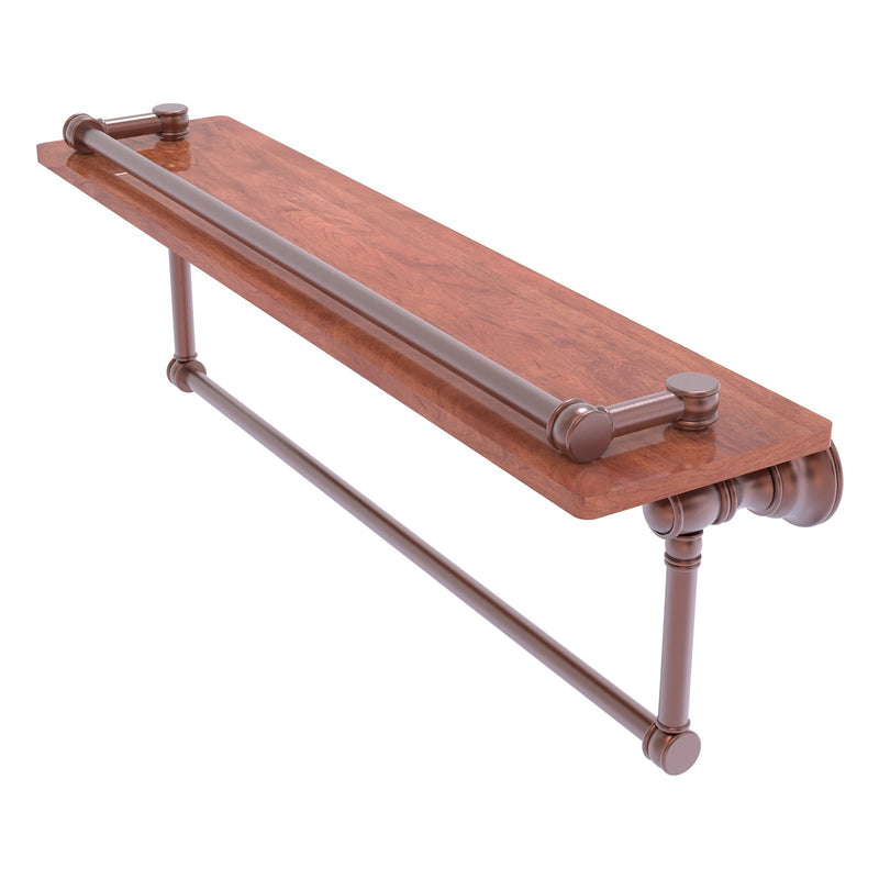 Carolina Collection Gallery Wood Shelf with Towel Bar