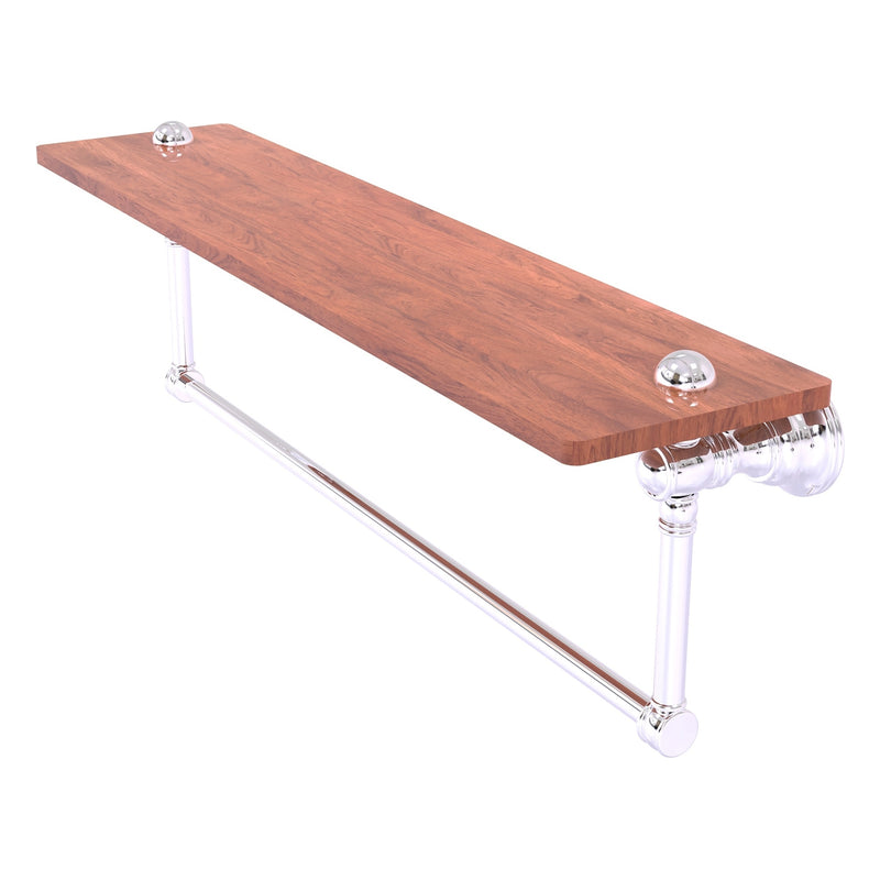 Carolina Collection Wood shelf with Integrated Towel Bar