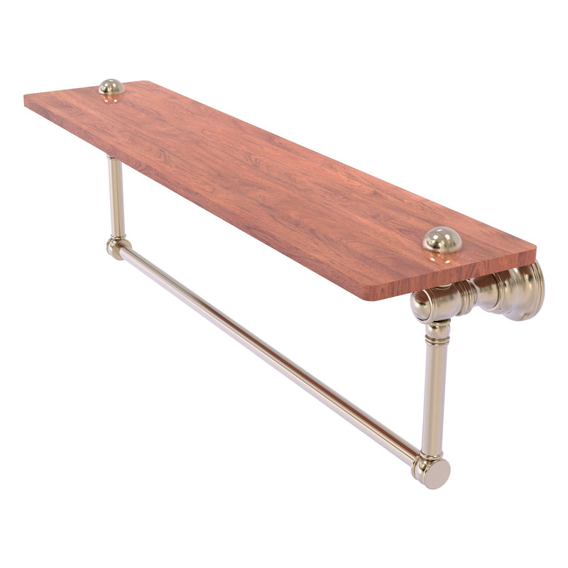 Carolina Collection Wood shelf with Integrated Towel Bar