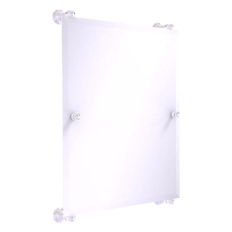 Carolina Collection Rectangular Frameless Rail Mounted Mirror