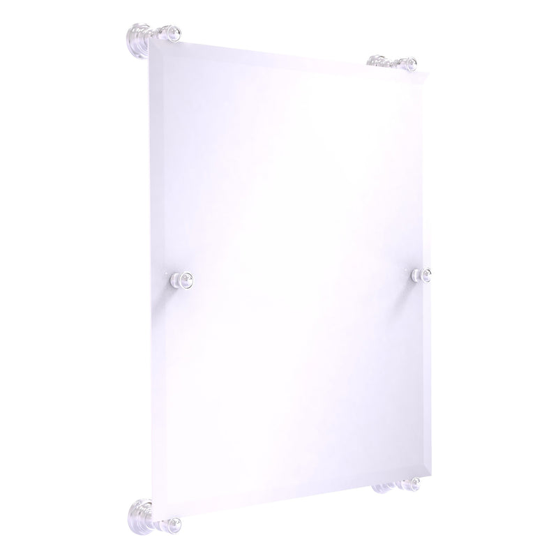 Carolina Collection Rectangular Frameless Rail Mounted Mirror