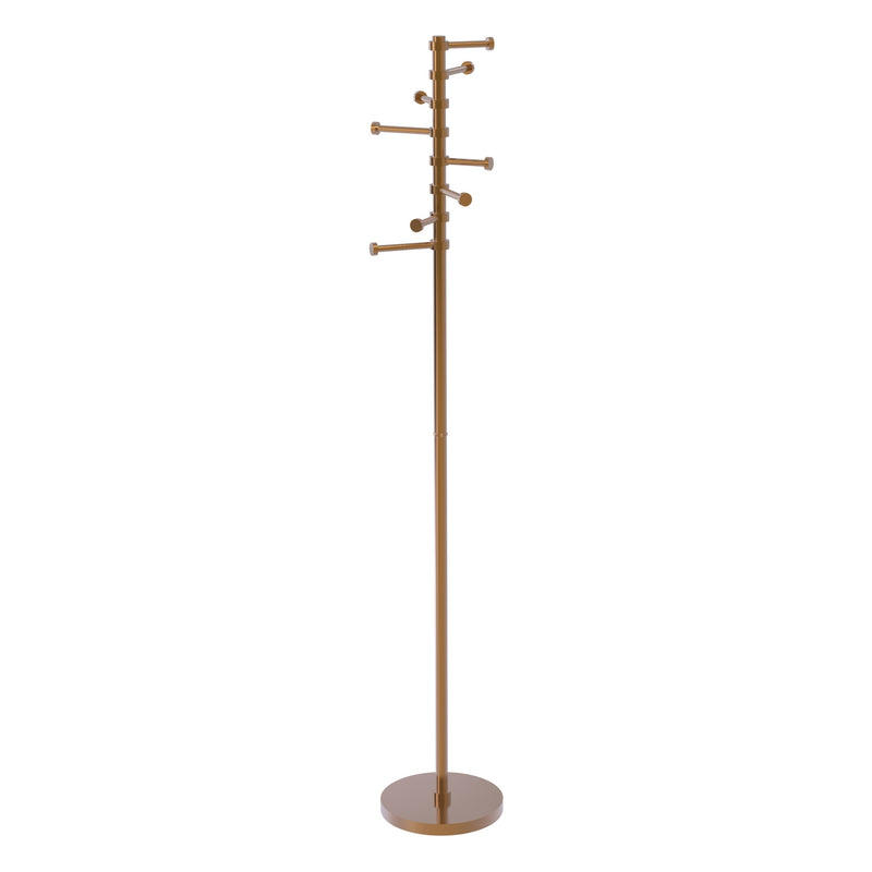 Freestanding Coat Rack with Eight Pivoting Pegs