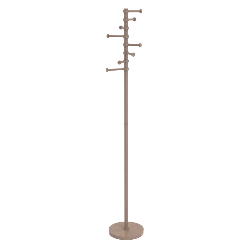 Freestanding Coat Rack with Eight Pivoting Pegs