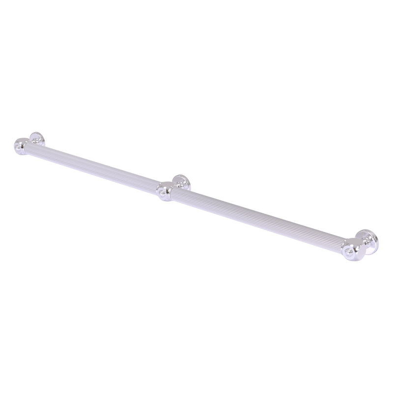 Cube Design Reeded 3 Post Grab Bar - 48 inch