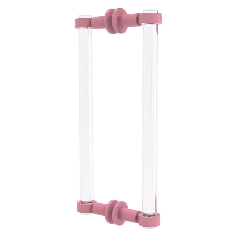 Clearview Collection Back to Back Shower Door Pull with Smooth Accents