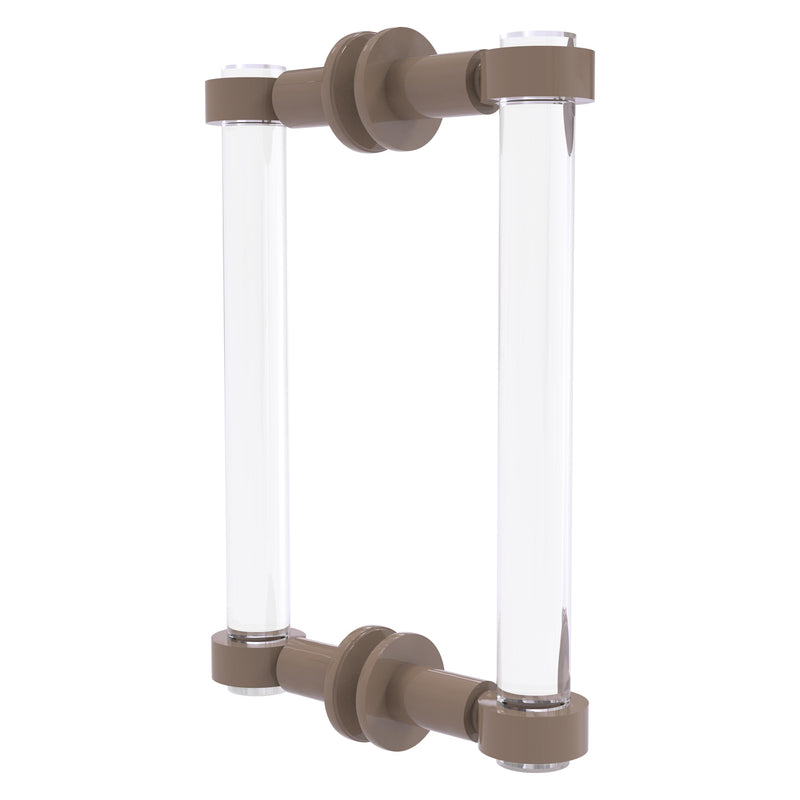 Clearview Collection Back to Back Shower Door Pull with Smooth Accents