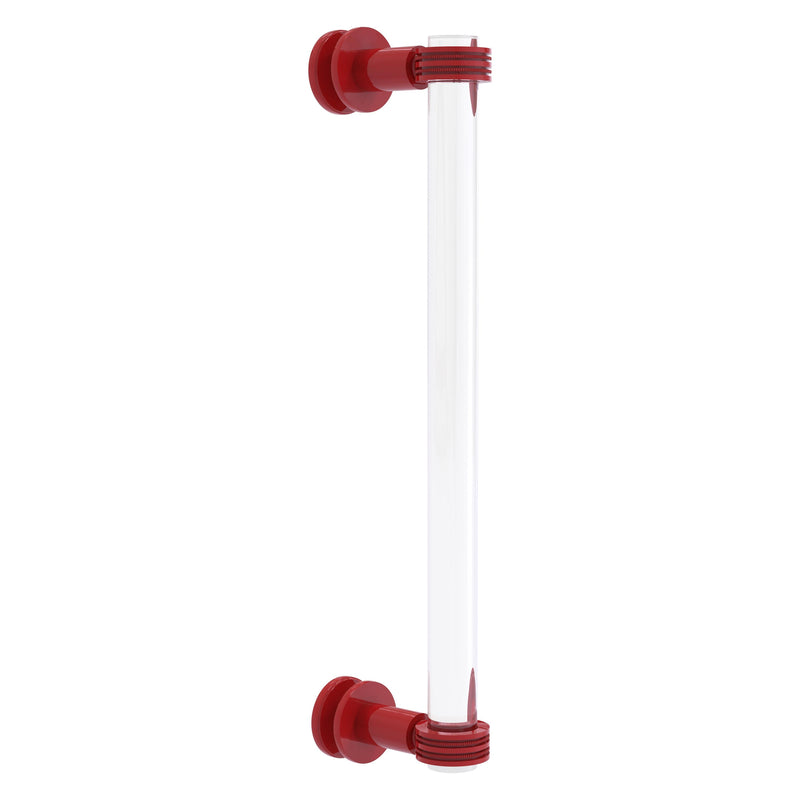 Clearview Collection Single Side Shower Door Pull with Dotted Accents