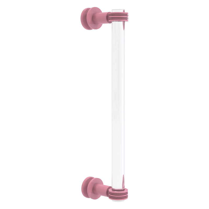 Clearview Collection Single Side Shower Door Pull with Dotted Accents