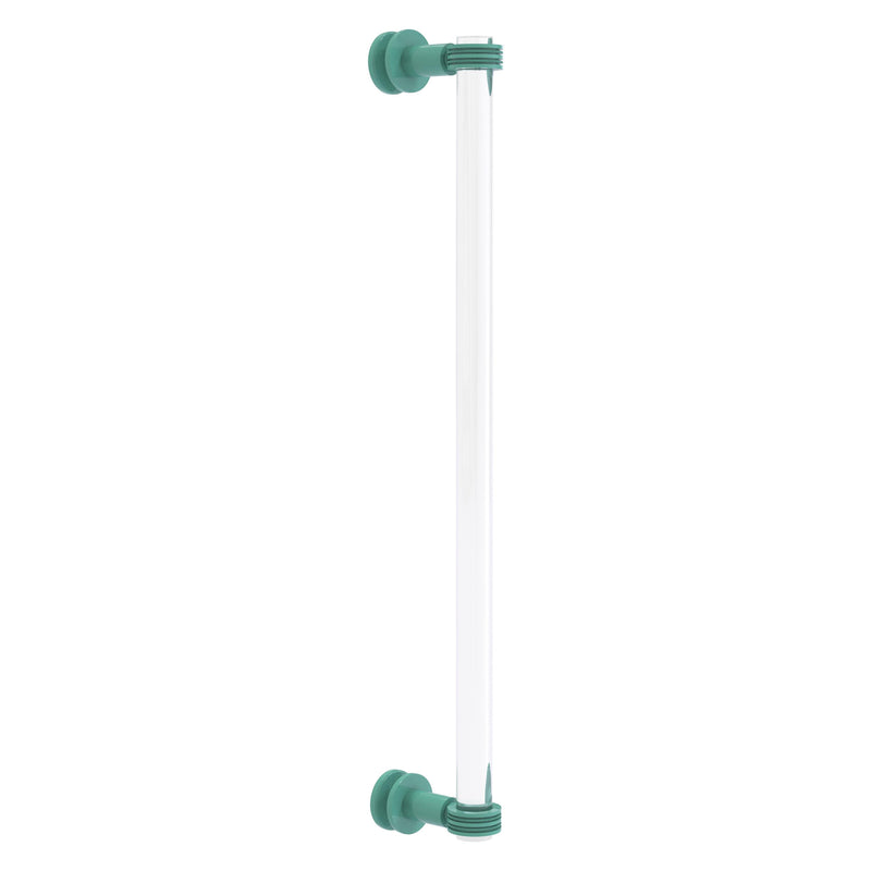 Clearview Collection Single Side Shower Door Pull with Dotted Accents