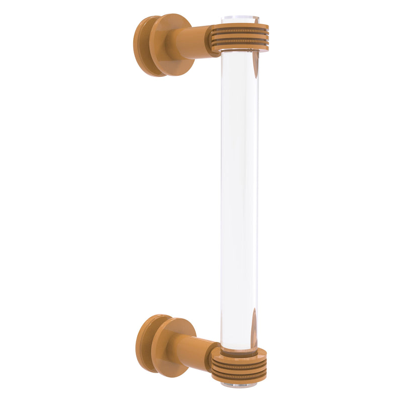 Clearview Collection Single Side Shower Door Pull with Dotted Accents