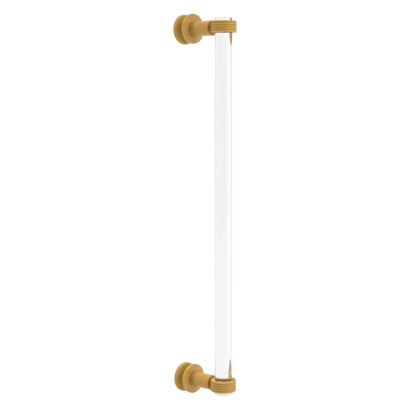 Clearview Collection Single Side Shower Door Pull with Grooved Accents