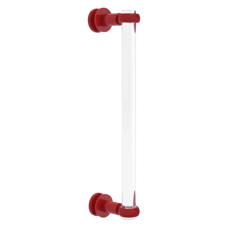 Clearview Collection Single Side Shower Door Pull with Twisted Accents