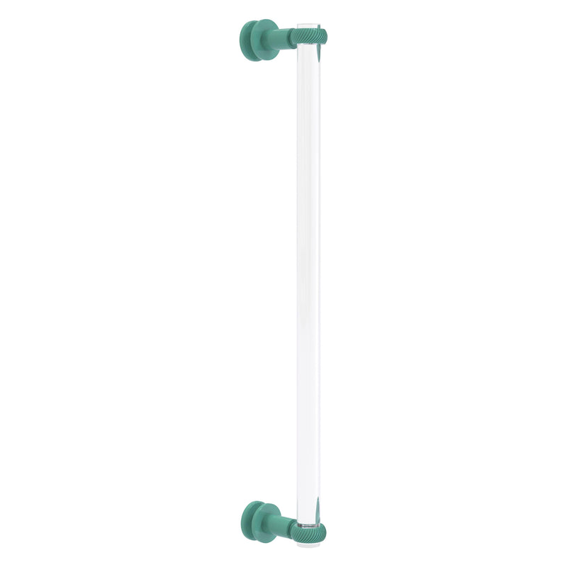 Clearview Collection Single Side Shower Door Pull with Twisted Accents