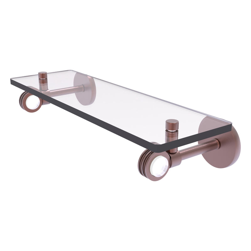 Clearview Collection Glass Shelf with Dotted Accents