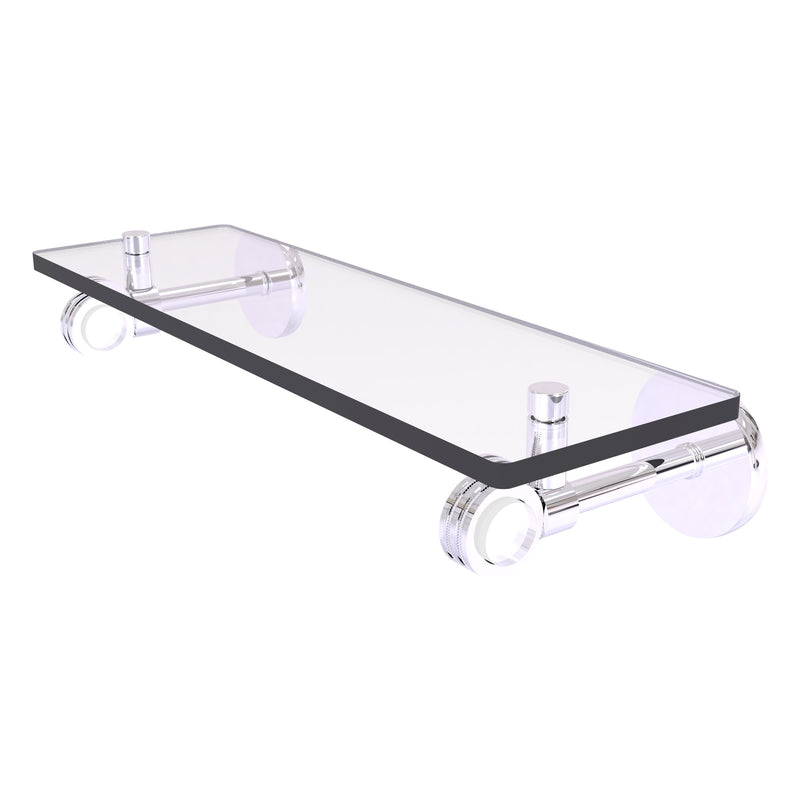 Clearview Collection Glass Shelf with Dotted Accents