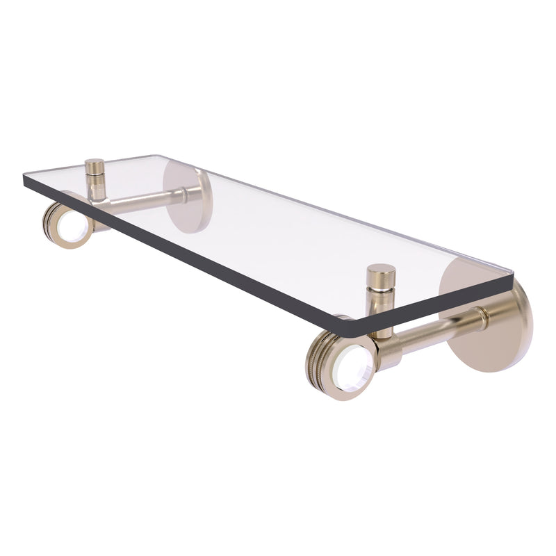 Clearview Collection Glass Shelf with Dotted Accents