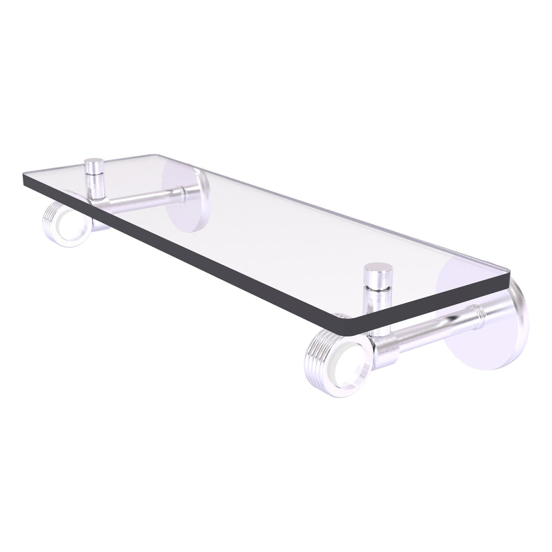 Clearview Collection Glass Shelf with Grooved Accents