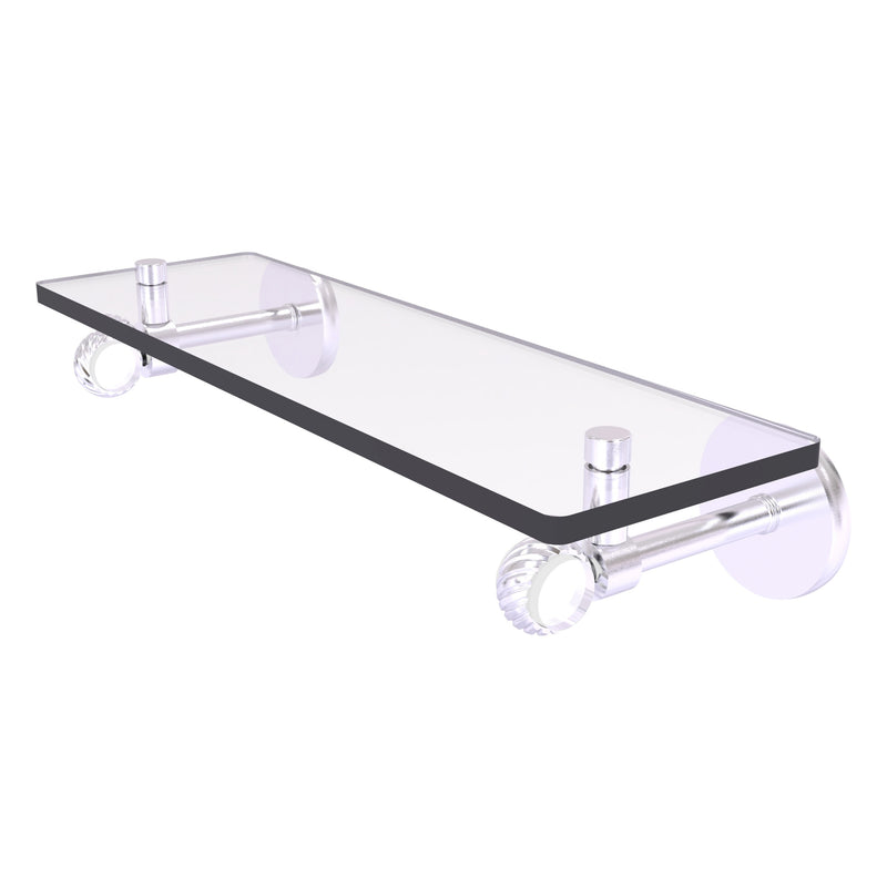 Clearview Collection Glass Shelf with Twisted Accents