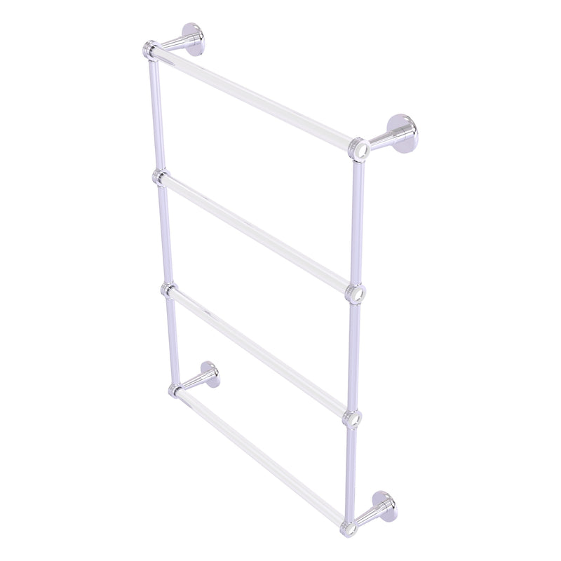 Clearview Collection 4 Tier Ladder Towel Bar with Dotted Accents