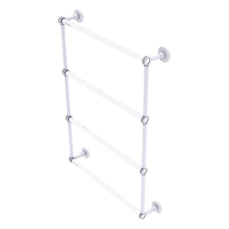 Clearview Collection 4 Tier Ladder Towel Bar with Dotted Accents