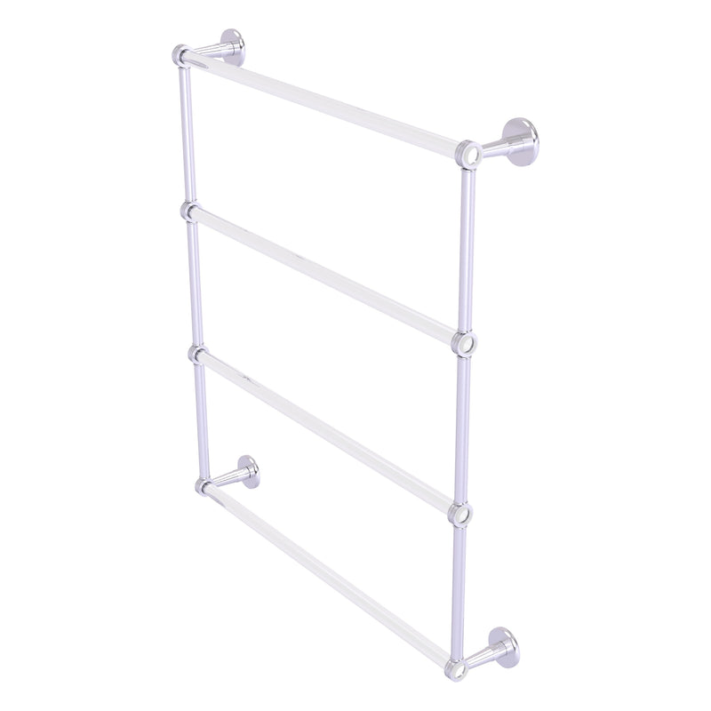 Clearview Collection 4 Tier Ladder Towel Bar with Dotted Accents