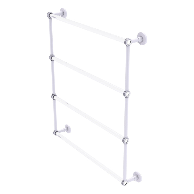 Clearview Collection 4 Tier Ladder Towel Bar with Dotted Accents