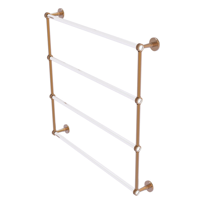 Clearview Collection 4 Tier Ladder Towel Bar with Dotted Accents