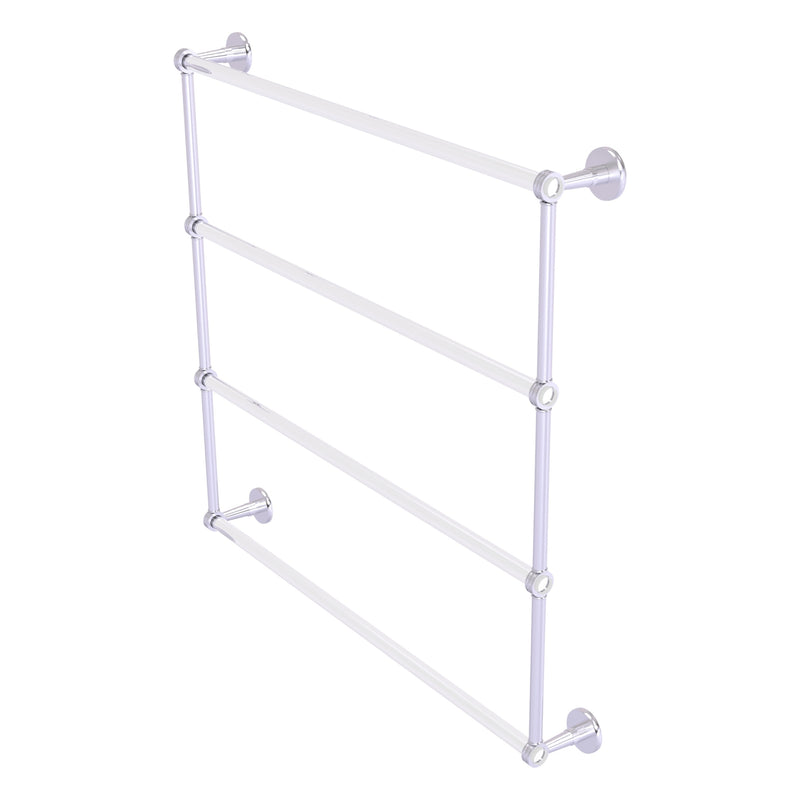 Clearview Collection 4 Tier Ladder Towel Bar with Dotted Accents