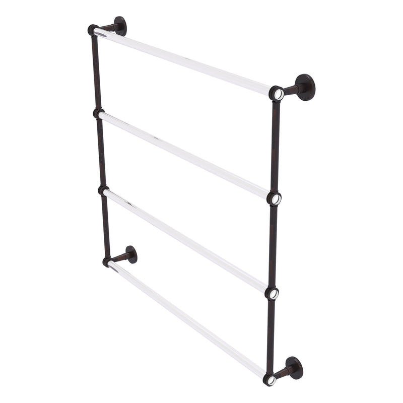 Clearview Collection 4 Tier Ladder Towel Bar with Dotted Accents