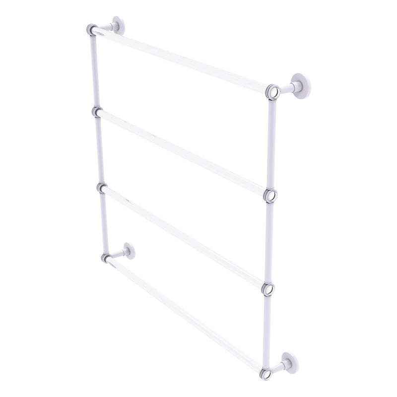 Clearview Collection 4 Tier Ladder Towel Bar with Dotted Accents