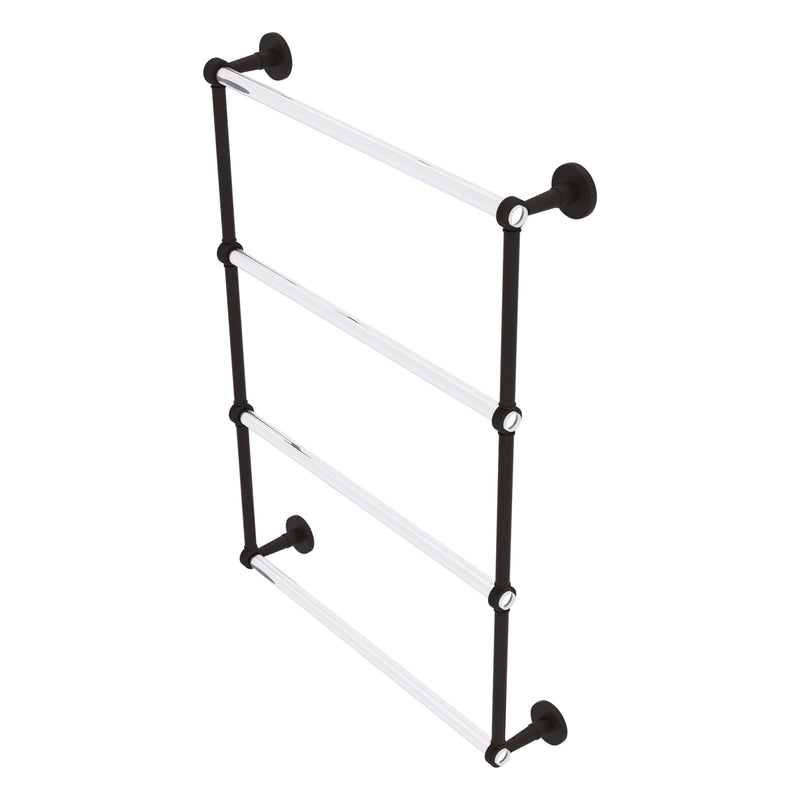 Clearview Collection 4 Tier Ladder Towel Bar with Grooved Accents