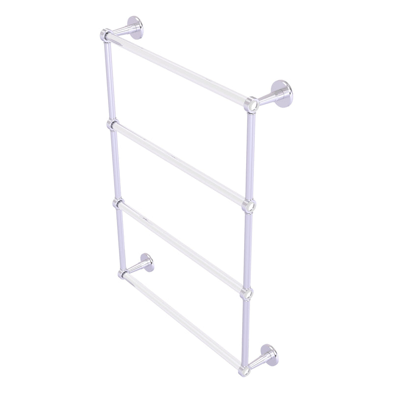 Clearview Collection 4 Tier Ladder Towel Bar with Grooved Accents