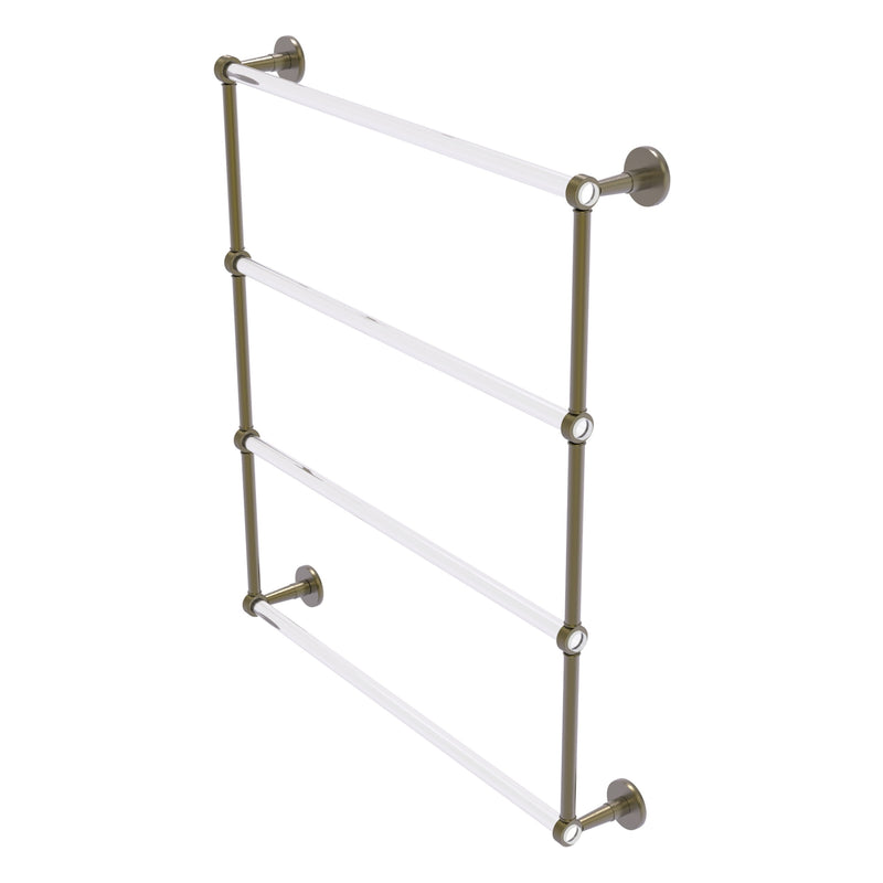 Clearview Collection 4 Tier Ladder Towel Bar with Grooved Accents