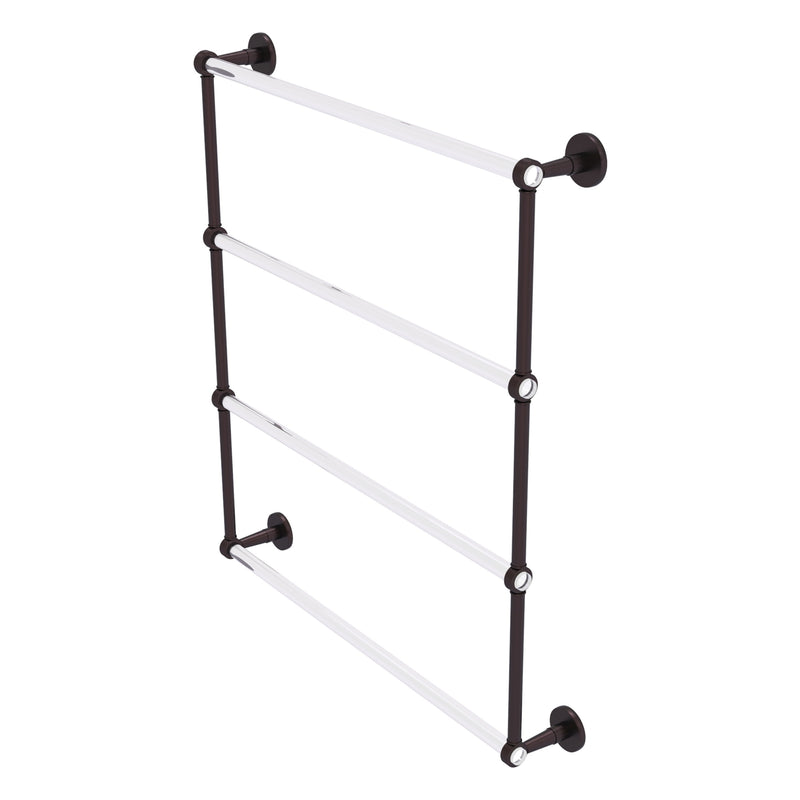 Clearview Collection 4 Tier Ladder Towel Bar with Grooved Accents