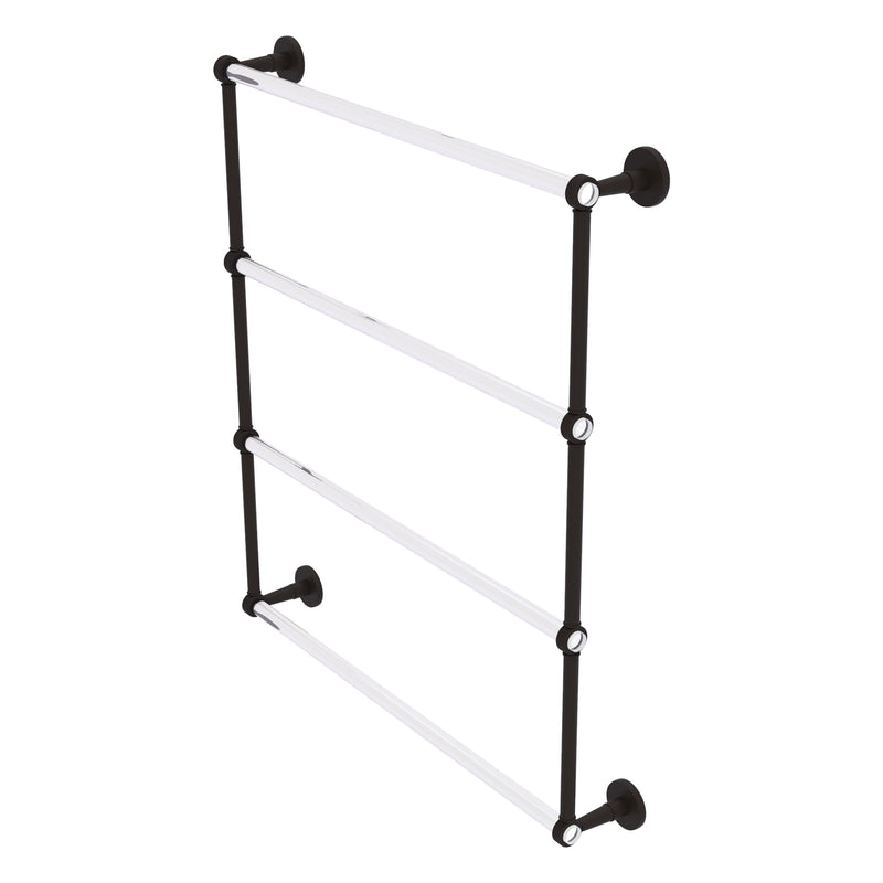 Clearview Collection 4 Tier Ladder Towel Bar with Grooved Accents