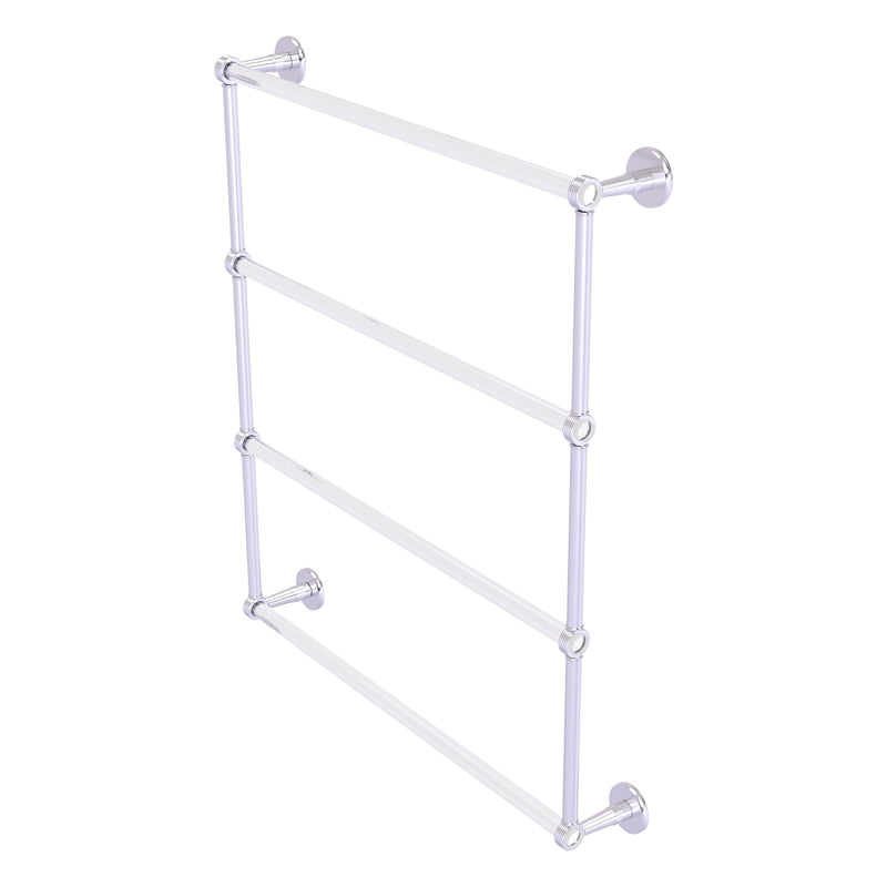 Clearview Collection 4 Tier Ladder Towel Bar with Grooved Accents