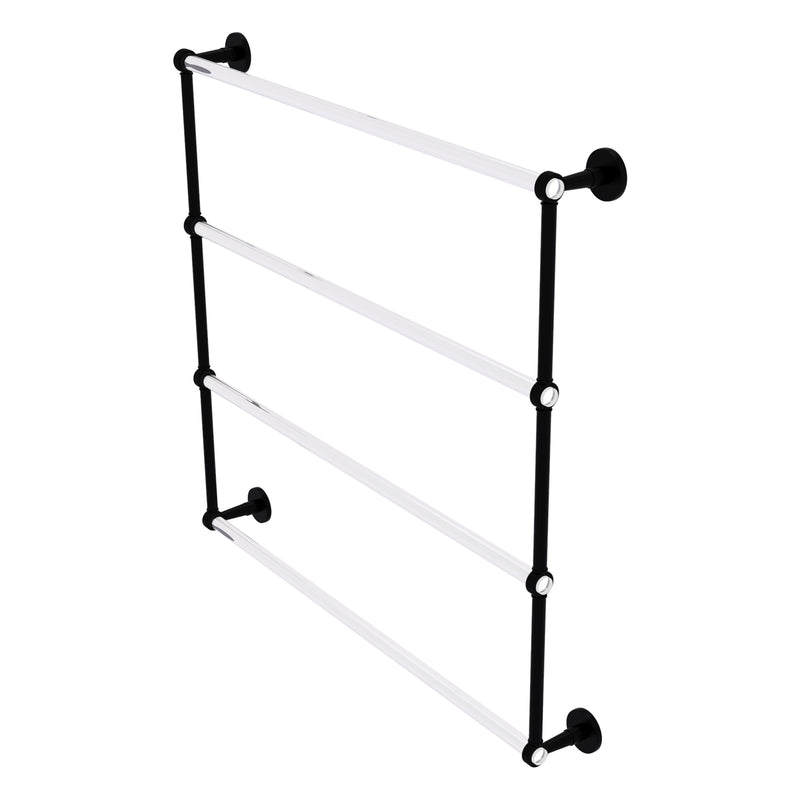 Clearview Collection 4 Tier Ladder Towel Bar with Grooved Accents