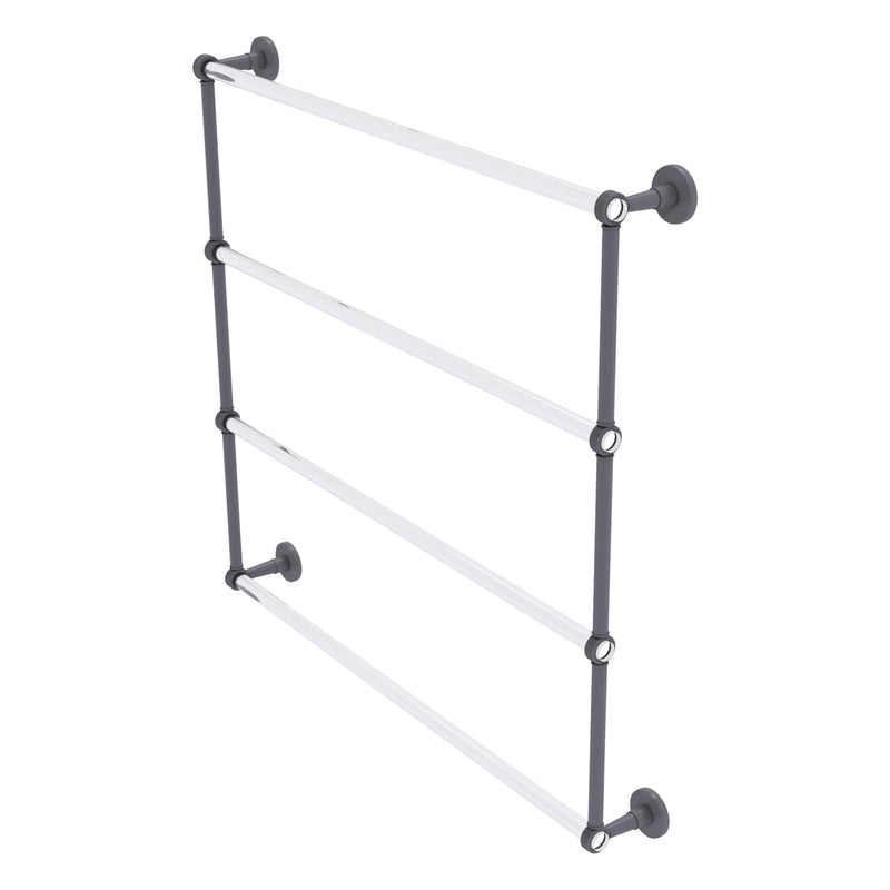 Clearview Collection 4 Tier Ladder Towel Bar with Grooved Accents