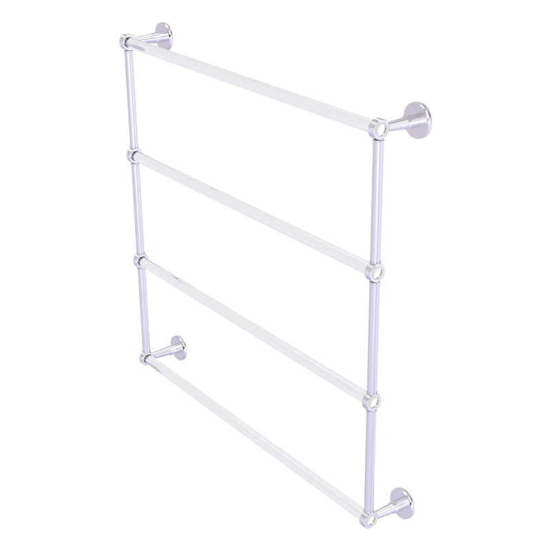 Clearview Collection 4 Tier Ladder Towel Bar with Grooved Accents