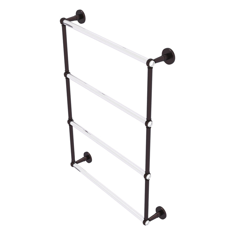 Clearview Collection 4 Tier Ladder Towel Bar with Twisted Accents