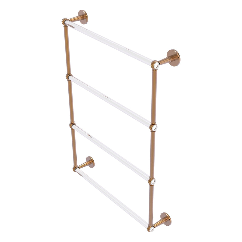 Clearview Collection 4 Tier Ladder Towel Bar with Twisted Accents