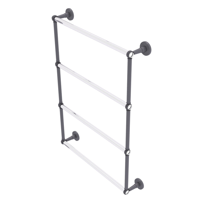 Clearview Collection 4 Tier Ladder Towel Bar with Twisted Accents