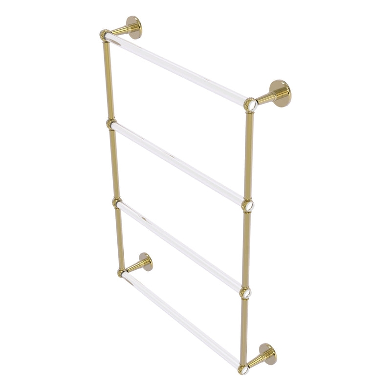 Clearview Collection 4 Tier Ladder Towel Bar with Twisted Accents