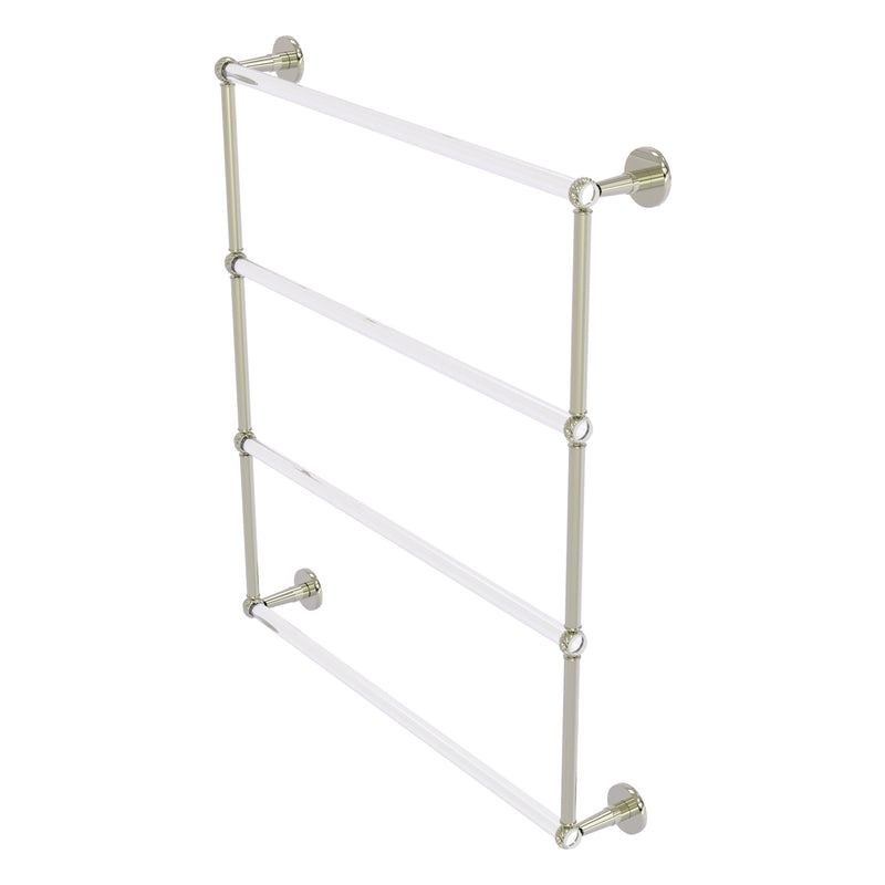 Clearview Collection 4 Tier Ladder Towel Bar with Twisted Accents