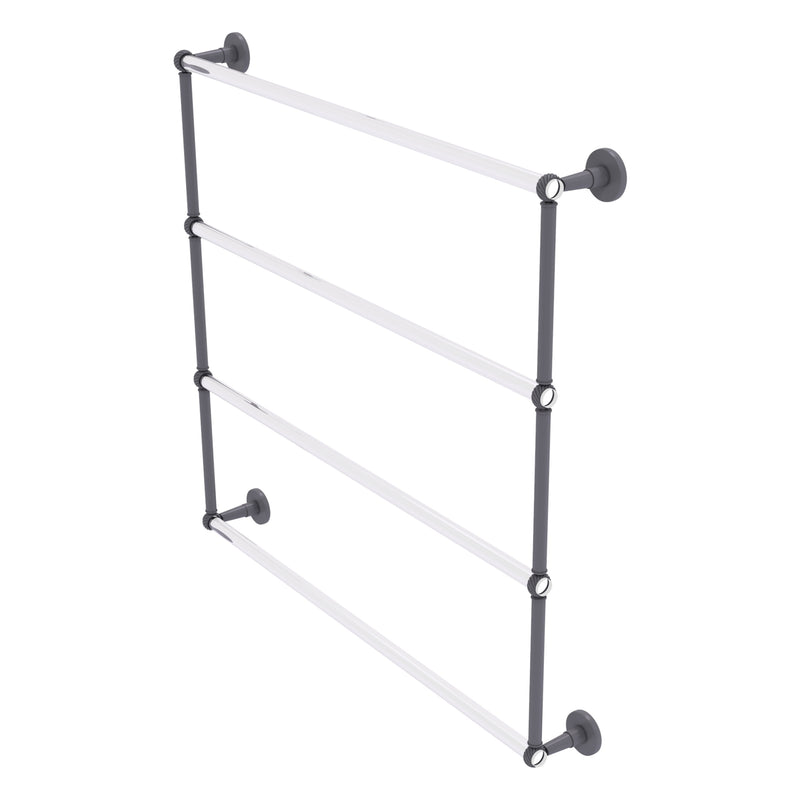 Clearview Collection 4 Tier Ladder Towel Bar with Twisted Accents