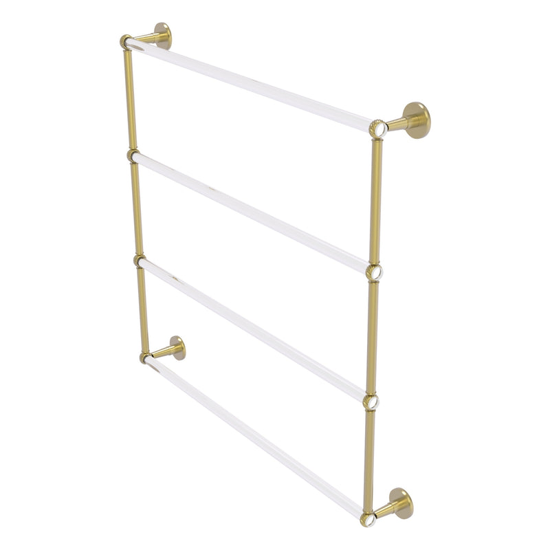 Clearview Collection 4 Tier Ladder Towel Bar with Twisted Accents